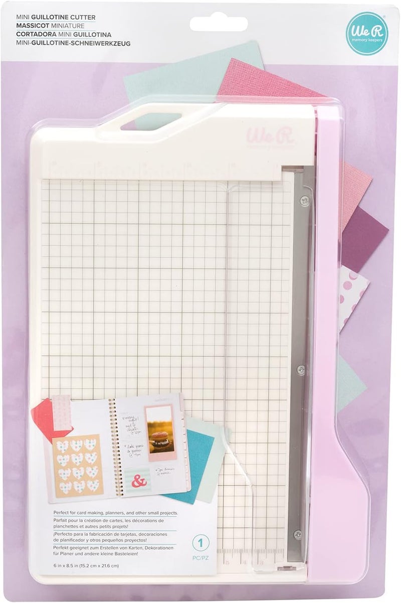 We R Memory Keepers Mini Guillotine Paper Cutter-Lilac - Image 2